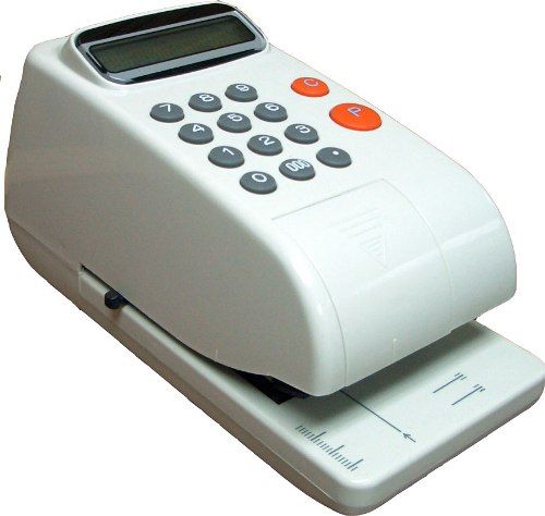 Uchida EG-216M Version A Check Writer, 16 Digits Printing Capacity, Password Protected, 5 Currencies $, UF, US$, EUR, BS (EG216M EG 216M EG216MA)