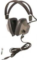 Califone EH-521 Explorer Switchable Stereo/Mono Binaural Headphone, 3.5mm plug with 1/4” screw-on adapter, Volume control on earcup, Response Bandwidth 20 - 17000 Hz, Sensitivity 111dB, Impedance 65 Ohms, Mylar Diaphragm, Rugged plastic headstrap with recessed wiring for safety, Replaceable 6’ straight cord, UPC 610356831274 (EH521 EH 521) 