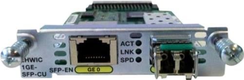 Cisco EHWIC-1GE-SFP-CU= Enhanced HWIC High-Speed WAN Interface Card with Dual Mode 1 Port SFP/Copper; Weighted Random Early Detection (WRED); Precedence setting and mapping (IEEE 802.1p); Committed access rate (CAR); Access control lists (ACLs); MAC address filtering; UPC 882658376054 (EHWIC1GESFPCU= EHWIC-1GE-SFP-CU EHWIC1GESFPCU EHWIC-1GESFP-CU= EHWIC1GE-SFPCU=)
