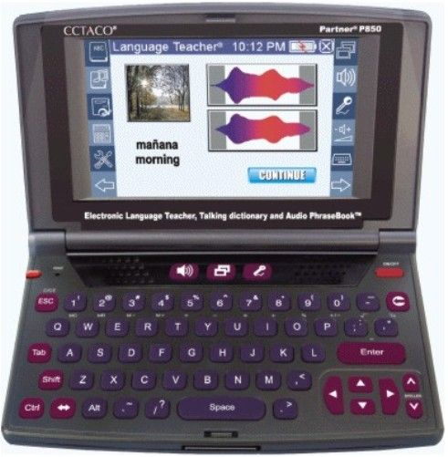 Ectaco EI850 Partner English <-> Italian Talking Electronic Dictionary, Audio PhraseBook, Over 510,000 words in general and specialized dictionaries, featuring synthesized voice for both languages as well as comprehensive examples for use in real-life situations, Vector Ultima spell-checker (EI-850 EI 850)