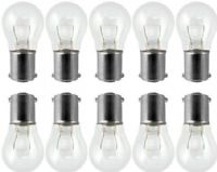 Eiko 1141X10 model 1141 Miniature Automotive Light Bulb 12.8V 1.6A/S-8 Single Contact Bayonet Base, Pack of 10 bulbs, C-6 Filament, 2.00 in/50.8 mm MOL, 1.04 in/26.4 mm MOD, Avg Life 1500 hours, 1.25 in/31.8 mm LCL, UPC 031293401762 (EIKO1141X10 EIKO1141 EIKO-1141) 