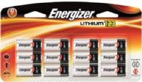 Energizer EL123BP-12 Photo 123 Battery (12-pack); Specialty Lithium batteries have been developed to provide optimum, long-lasting performance for your film and digital cameras; Batteries so dependable that you can count on them shot after shot; Perform in extreme temperatures from -40°F to 140°F; Holds power for 10 years when not in use; Leak resistant construction; UPC 039800100627 (EL123BP12 EL123BP 12 EL123-12) 