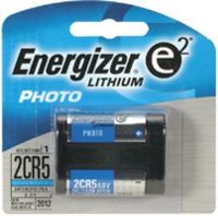 Energizer EL-2CR5 model 2CR-5 Advanced Photo Lithium Batteries- 1 Pack, Battery sustains up to 6 volts of power, For cameras, photoflash, or electronic equipment, CR5-size lithium battery, Long life, One six-volt battery (EL 2CR5 EL2CR5 2CR 5 2CR5) 