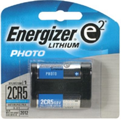 Energizer EL-2CR5 model 2CR-5 Advanced Photo Lithium Batteries- 1 Pack, Battery sustains up to 6 volts of power, For cameras, photoflash, or electronic equipment, CR5-size lithium battery, Long life, One six-volt battery (EL 2CR5 EL2CR5 2CR 5 2CR5)
