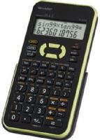 Sharp EL-531XBGR Scientific Calculator, Black/Green, Large 12 Digits Two Line LCD display, 272 functions and 9 memory, 10 Parenthesis Levels, 6 Regression Types, Direct Algebraic Logic (DAL) simplifies entry of equations, Multi-line playback, Fractions and 2 variable statistics, Black hard cover, Twin Power, Automatic Power Down, UPC 074000019195 (EL531XBGR EL 531XBGR EL531-XBGR EL-531XB EL531 XBGR) 
