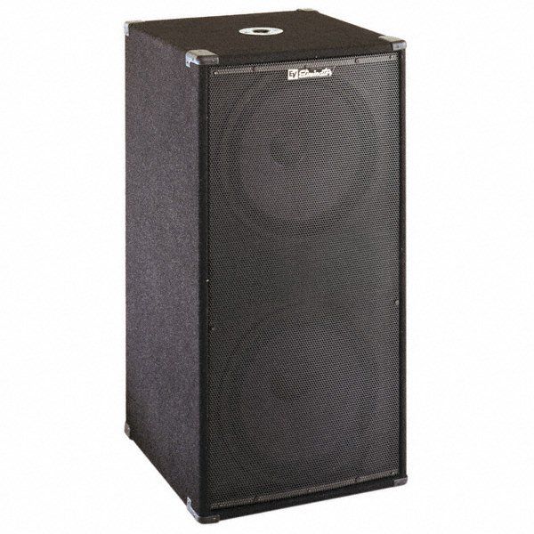 Electro-Voice Eliminator kW 1000-watt dual 18-inch sub, Neutrik Speakon connectors, mounting socket and 18-inch pole for satellite system, black carpet SPEAKER SYSTEMS AND COMPONENTS Subwoofers 301161000 Telex EV Electrovoice, 40 Hz-300 Hz Frequency Response, 33 Hz-2.8 kHz Frequency Range, 137 dB Max. Calculated SPL, Omnidirectional Coverage, 1000W Continuous, 4000W Peakk Power Handling  (KW1000  EliminatorkW  Eliminator-kW  ELIMINATORKW)