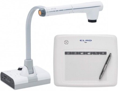 Elmo 1331-7 Classroom Doc-Tor12 TT-12 Document Camera and CRA-1 Wireless Pen Tablet Bundle System, Powerful 96x Zoom and 3.4-Megapixel CMOS Image Sensor, Adjustable Free-Angle Camera Head & Arm, Zoom Dial & AF Button, Audio Input & Output, Presentation Support Tools, Save Classroom Presentations on External Memory, UPC 008404103235 (ELMO13317 13317 1331 7 TT12 TT 12 CRA1 CRA 1)