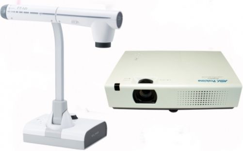 Elmo 1341-64 Model Classroom Doc-Tor AP TT-12i Interactive Document Camera and ASK Proxima C3327W-A LCD Portable Projector Bundle System, 8x Digital zoom, Effective pixels 1920 (H) x 1536 (V), Powerful 96x Zoom and 3.4-Megapixel CMOS Image Sensor, Aspect Ratio 16:10 (Standard)/4:3 (Compatible), 3200 lumens, Contrast (Full on / off) 4000:1 (ELMO134164 ELMO-1341-64 134164 1341 64 TT12I C3327WA)