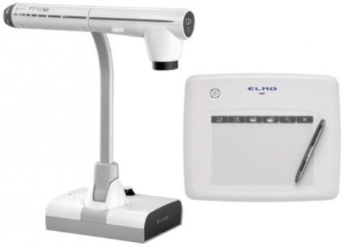 Elmo 1349-7 Classroom Vision Bundle, Includes TT-12iD Interactive Document Camera + CRA-1 Wireless Pen Tablet, Powerful 96x Zoom and 3.4-Megapixel CMOS Image Sensor, Effective pixels 1920 (H) x 1536 (V), F3.2-3.6/f=4.0 mm- 48.0 mm Lens, Analog RGB 800 (H) x 800 (V) TV lines or more resolution, HDMI Input, Audio Input & Output (ELMO13497 ELMO-13497 13497 1349 TT12ID TT 12ID CRA1)