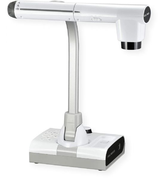 Elmo 1379 Model TT-12W STEM-CAM Document Camera, 192x Total Zoom and Multiple Auto Focus Options; HDMI-out (Type A), HDMI-In (Type A), RGB-Out (D-sub 15p), USB (Type A) x 2, USB (Type B), Ethernet (RJ-45), Audio Out (3.5mm Stereo), Audio In (3.5mm Stereo), Wi-Fi (IEEE 802.11 a/b/g/n - 2.4GHz and 5GHz); Weight 7.1 lbs; UPC 008404105307 (ELMO1379 ELMOTT12W TT12W-1379 1379-TT12W 1379-TT-12W)