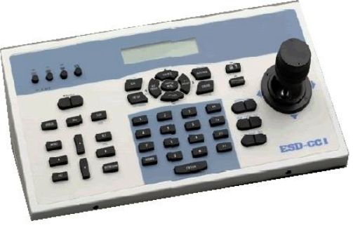 Elmo 7452 Model ESD-CC1 CCTV Control Keyboard, Supports RS-232 port to upgrade the latest firmware by PC; Controls every function of Dome cameras, P/T/Z Receivers, Multiplexers, Matrix on the control bus; Supports total of 256 devices on the control bus, to included 223 Dome Cameras or Receivers, UPC 008404002224 (ELMO7452 ELMO-7452 ESDCC1 ESD CC1 ESD-CC ESDCC) 