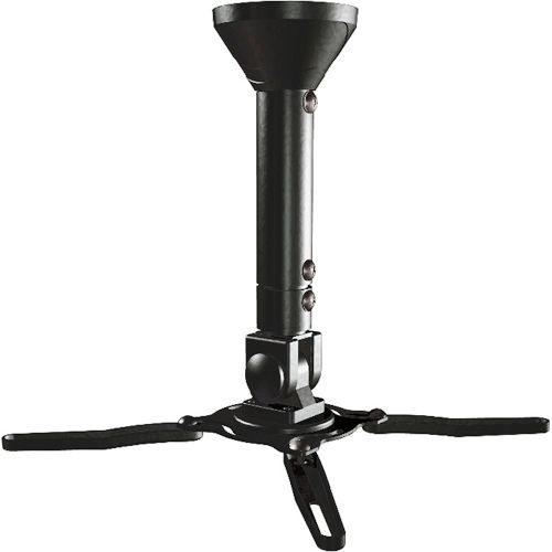 Level Mount ELPM-01 Universal Adjustable Projector Mount, Fits projectors up to 40 Lbs., Adjust projector height from 6 to 14, Full Motion Rotates 360 and Tilt 30, Matte Black Powder-Coat Finish, Mounts to Wood, Concrete or Metal, 100% Recyclable Packaging, Dimensions (LxWxH) 4.5 x 14 x 5.6, Weight 3.1 Lbs, UPC 785014011203 (ELPM01 ELPM 01 ELP-M01 EL-PM01)