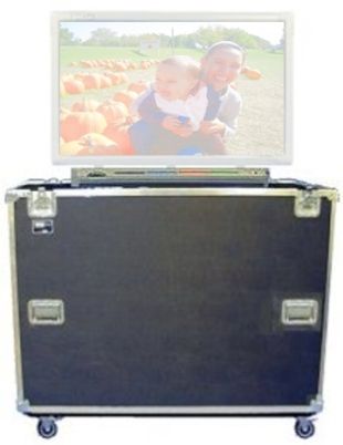 Jelco ELS-42 ATA-300 Style Shipping EZ-LIFT Case with Built-In Gas Lift for 37