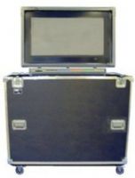 Jelco ELS-65 ATA-300 Style Shipping Case with Built-in EZ-LIFT Gas Lift and Storage in Lid for 63-65" Plasma or LCD Monitor with SMART interactive Overlay Attached, High impact ABS plastic over 3/8" wood frame with steel corners, aluminum trim (ELS65 ELS 65 EL-S65 EL S65) 