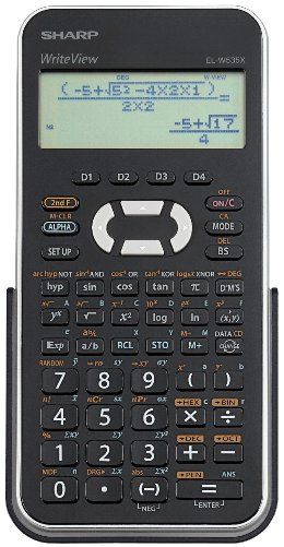 Sharp EL-W535XBSL Engineering/Scientific Calculator, Silver, Extra-large 4-line, 16-digit LCD Display, Performs 335 functions, 9 memories let you store your results, 4 programmable keys provide quick access to frequently used functions, 3 operating modes provide extra versatility, Multi-line playback lets you review your calculations, Replaced EL-W535B ELW535B (ELW535XBSL EL W535XBSL)