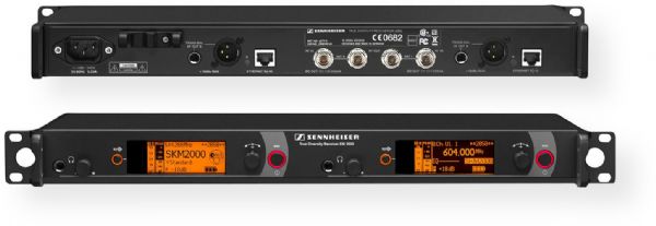 Sennheiser EM 2050-G Dual Channel Rackmount Receiver (558 - 626 MHz), Rugged 19