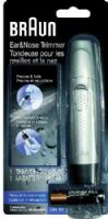 Braun EN10 Ear and Nose Hair Trimmer; High performance stainless steel blades cut hair clean and precise; Hairs are removed effortlessly without pulling or scratching; Compact, lightweight and easy to handle; Washable por easy clearing; Includes 1 Duracell AA battery; UPC 069055874165 (EN-10 EN 10) 