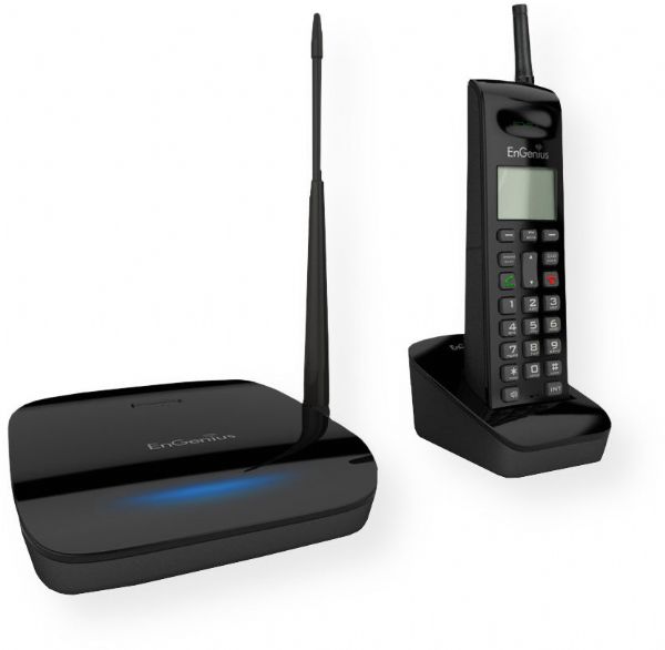 EnGenius FreeStyl 2 Scalable Cordless Phone System, Black; Supports Up to 9 Handsets (Sold Separately); Two-Way Intercom; Simultaneous Broadcast to Multiple Handsets; Extreme Wireless Range and Connectivity; Speakerphone; Package Includes 1x Phone Base Unit with Rubber Antenna, 1x Base Unit AC Adapter, 1x Handset, 1x Battery Pack, 1x Low profile Handset Antenna, 1x Handset Charging Cradle, 1x Handset Belt Clip (ENGENIUSFREESTYL2 ENGENIUS-FREESTYL2 ENGENIUS-FREESTYL-2 FREESTYL2 FREESTYL-2)