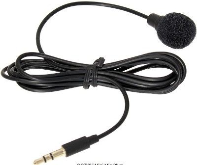 ENS CC7101 Mini Microphone, 3.5mm Stereo Plug, 5 Feet Cable Length (ENSCC7101 CC-7101 CC 7101)
