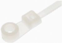 ENS CTM-6/W 6-Inch White Screw Mount Cable Tie, 40 lbs Tensile Strength, 100 Piece/Bag, Price for Each Piece, Dimensions 3.6x150mm (ENSCTM6W CTM6W CTM6/W CTM-6W CTM 6/W) 