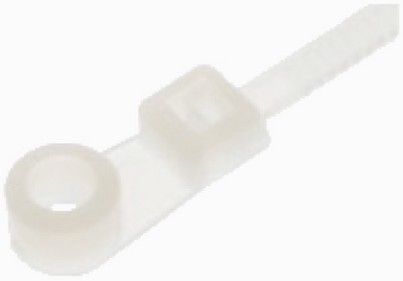 ENS CTM-6/W 6-Inch White Screw Mount Cable Tie, 40 lbs Tensile Strength, 100 Piece/Bag, Price for Each Piece, Dimensions 3.6x150mm (ENSCTM6W CTM6W CTM6/W CTM-6W CTM 6/W)