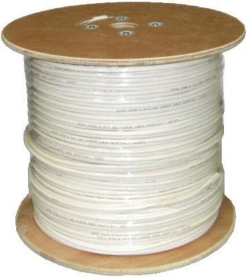 ENS CW5918W-1000 Siamese Cable, White, Coaxial RG59, 1000 Feet Length, UL Listed (ENSCW5918W1000 CW5918W1000 CW5918W 1000 CW-5918W-1000 CW5918-1000 CW5918)