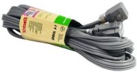 ENS EC1420AUL 20-Foot Air Conditioner Cord/Appliance Extension Cord (Flat Cable); Use with Air Conditioners, Power Tools & Appliances; 3 Conductor Heavy Duty Flat Vinyl AC Cord; Right Angle Male Plug Made of PVC; 14 Gauge/3 Conductor SPT-3 Wire Type; 125 Volt - Max Current Rating 15 Amp (ENSEC1420AUL EC-1420AUL EC1420-AUL EC 1420AUL EC1420 AUL) 