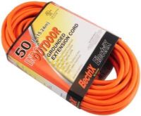 ENS EC1650ULF Indoor/Outdoor 50 Foot (15.24m) Grounded Extension Cord, 1625 Watts Maximum, Grounded Plug and Outlet, 3 Wire/16 Gauge SJTW, 125 Volts, Requires 13 Amps or Less (ENSEC1650ULF EC-1650ULF EC1650-ULF EC1650 ULF EC 1650ULF) 