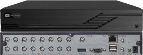 Titanium ED8016H5-B 16-Channel TVI/AHD/CVI/IP Hybrid Digital Video Recorder; H.264 High Profile System Compression; Embedded Linux Operating System; 16CH TVI/AHD Video Input, 5MP Lite /4MP Lite/1080P/720P/WD1 Recording; 16CH video input, support Lite/1080P/720P/WD1 Recording; 16CH Simultaneously Playback (ENSED8016H5B ED8016H5B ED-8016H5-B ED801-6H5-B ED8016-H5-B ED8016H5 B)
