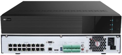 Titanium ED9616H5NV-16P 16-Channel 16 PoE Network Video Recorder, Embedded Linux Operating System, 16 IP Camera Input, Highlighted Date and Time to Display the Channel Record, Alarm Mode, H.265 Compression, Titanium Interface, 4K@30fps at All Channel, Free DDNS, P2P Easy Network Setup, 2 Way Audio (ENSED9616H5NV16P ED9616H5NV16P ED9616H5NV 16P ED9616-H5NV-16P ED-9616H5NV-16P)