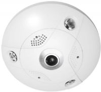 H SERIES ESNCA06-FEA Fisheye Network Camera, 1/1.8" 6MP Progressive Scan CMOS Image Sensor, Image Size 3072x2048, 1.27mm Lens, F2.6 Max. Aperture, Electronic Shutter 1/25 (1/30)s ~ 1/100,000s, Up to 49 ft (15 m) IR Distance, Digital Wide Dynamic Range, 360° Angle of View, Built-in microSD/SDHC/SDXC Card Slot, Multiple Viewing Modes (ENSESNCA06FEA ESNCA06FEA ESNCA06 FEA ESNCA-06-FEA) 