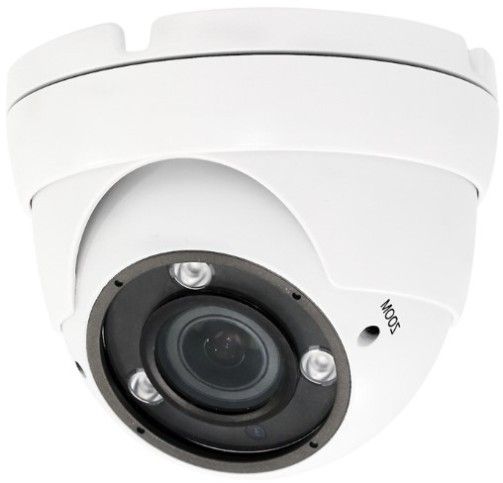 Titanium HDA-IRD2M03HVFZWD-W 4-in-1 (AHD, HD-TVI, HD-CVI, 960H) IR WDR Motorized Eyeball Dome Camera, White, 1/3