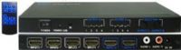 ENS HDMI-SW402 HDMI 4 to 2 Matrix Switcher; Compatible with Full HD 480p, 576p, 720p, 1080i and 1080p/1080P @ 2.4Hz 3D Source; Switch Easily Between Multiple HDMI Sources Via Remote Control or Via Button on the Unit; HDMI 1.3 Ver and Compliant with HDCP; 4 HDMI Input, 2 HDMI Output; 5 Watts Max Power; DC 5V/2A (ENSHDMISW402 HDMISW402 HDMI SW402 HDMI-SW-402) 