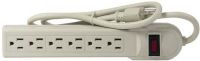 ENS PS09S Power Strip With Surge Protection, 6 Power Outlet, 3 Feet Power Cord Length (ENSPS09S PS-09S PS 09S) 