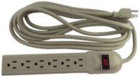 ENS PS09S-12 Power Strip With Surge Protection, 6 Power Outlet, 12 Feet Power Cord Length (ENSPS09S12 PS09S12 PS-09S-12 PS09S 12) 