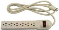 ENS PS09S-6 Power Strip With Surge Protection, 6 Power Outlet, 6 Feet Power Cord Length (ENSPS09S6 PS09S6 PS-09S-6 PS09S 6) 