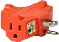 ENS PS37U Heavy-duty 3-Outlet Grounded Adapter, Heavy Duty Vinyl Construction Adapter Converts 1 Grounded Outlets Into 3, 3 Straight Plugs Accepted, 2-Pole, 125V/15A/1875W (ENSPS37U PS-37U PS 37U) 