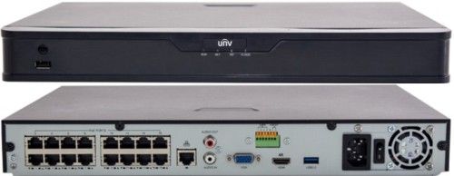 UNV UN-NVR30216EP16B Ultra265 16-Channel H265+U-Code 16 PoE Network Video Recorder, Embedded Main Processor, Embedded Linux Operating System, H.265 Compression + U-Code (Ultra 265), 16-channel IP Camera Input, Plug & Play with 8 Independent PoE Network Interfaces, 3rd Party IP Camera Supported with ONVIF Conformance (ENSUNNVR30216EP16B UNNVR30216EP16B UN-NVR-30216EP16B UN-NVR30216-EP16B UN NVR30216EP16B)
