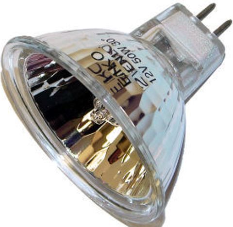 Eiko ENX model 02600 Projector Light Bulb, 82 Volts, 360 Watts, CC-8 Filament, 1.75/44.5 MOL in/mm, 2.00/50.8 MOD in/mm, 75 Average Life, MR16 Bulb, GY5.3 Base, Dichroic Reflector Special Description, 360 Watts Amps, 3300 Color Temperature degrees of Kelvin, OHP Use, UPC 031293026002 (02600 ENX EIKO02600 EIKO-02600 EIKO 02600)