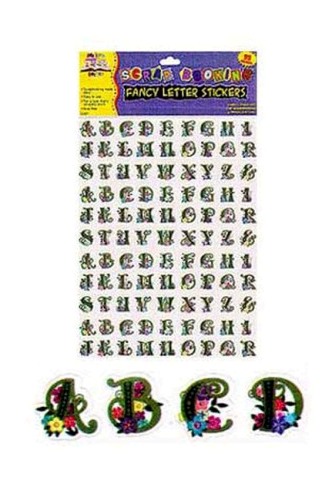 EOSK CC921 90 pack fancy letter stickers, 0.035 lbs. UPC 731015000000. Price per Case of 24, Category: crafts. (EOSCC921)