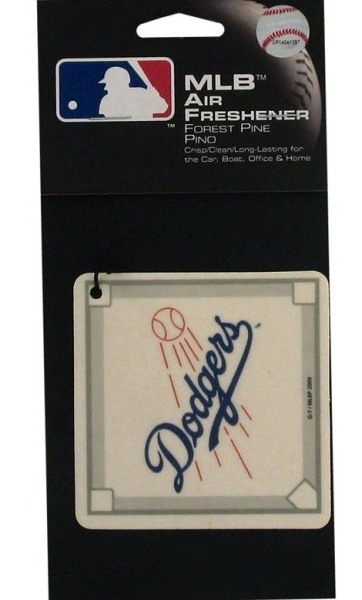 EOSK FB190 mlb los angeles dodgers baseball diamond pine air freshener, 0.03 lbs. UPC 845729000000. Price per Case of 8, Category: consumables. (EOSFB190)