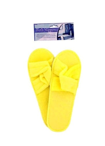 EOSK GC185 terry cloth bath slippers assorted colors one size fits all, 0.168 lbs. UPC 731015000000. Price per Case of 24, Category: health/beauty. (EOSGC185)