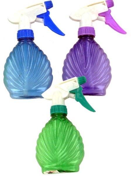 EOSK HR059 colored shell shaped spray bottle, 0.167 lbs. UPC 731015000000. Price per Case of 24, Category: housewares. (EOSHR059)