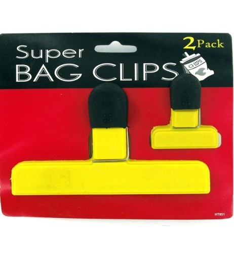 EOSK HT851 2pc rubber grip bag clips, 0.244 lbs. UPC 731015000000. Price per Case of 24, Category: housewares. (EOSHT851)