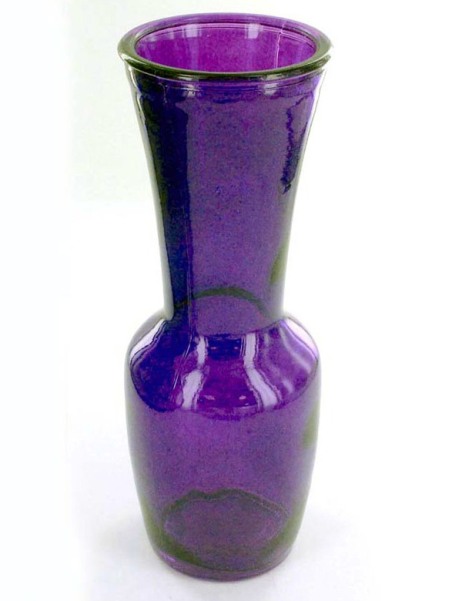 EOSK KD061 bud vase 9x3 purple, 1.123 lbs. UPC 877452000000. Price per Case of 12, Category: glassware. (EOSKD061)