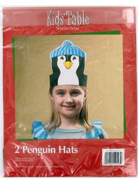 EOSK KI977 holiday fun 2 count penguin hats, 1.538 lbs. UPC 41624191439. Price per Case of 12, Category: party. (EOSKI977)