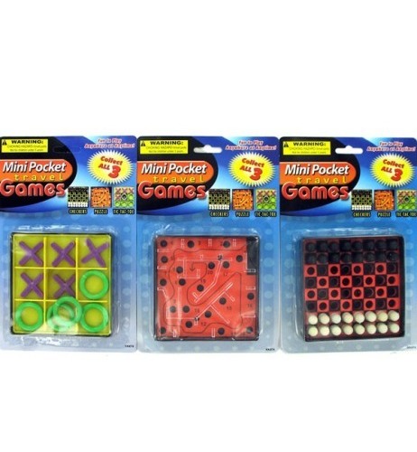 EOSK KK674 3 pack mini pocket games assorted styles, 0.204 lbs. UPC 731015000000. Price per Case of 24, Category: toys. (EOSKK674)