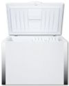 Summit EQFF152 AccuCold EQTemp 62" 17.0 cu. ft. White with Stainless Steel Trim Chest Freezer; Frost-free operation adds convenience to a design previously limited to manual defrost; Commercially approved to NSF-7 standards; Added security with a hospital grade cord and factory-installed lock; Probe hole included for customer-installed monitoring equipment; Removable baskets offer convenient storage options; UPC 761101054780 (SUMMITEQFF152 SUMMIT EQFF152 SUMMIT-EQFF152) 