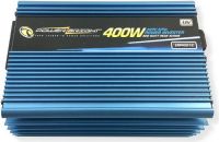 PowerBright ERP400-12 Modified Sine Wave Power Inverter 400W, 220V 50Hz AC Output; Peak Surge 800W; Anodized aluminum case provides durability and maximum heat dissipation; External, Replaceable 30 Amp spade-type Fuse; 12 volt Cigarette Lighter Plug; Built-in Cooling Fan; Overload Indicator; Output Wave Form Modified Sine; UPC 841915000200 (ERP40012 ERP-40012 ERP-400-12 ERP400 ERP-400 PBI400E-12 PBI400E12 PBI400E POWER BRIGHT) 