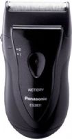 Panasonic ES3831K Pro-Curve Battery Operated Travel Shaver, Black, 8500 RPM Motor Speed, 78-degree Inner Blade Angle, 1-blade Floating Blade System, Wet/Dry, Stainless Steel Foil, Floating Head, Wet/Dry Technololgy, Cordless Operation, Washable, Easy to Hold Ergonomic Design, UPC 037988566433 (ES-3831K ES 3831K ES3831) 